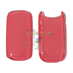 QCFCrystal Transparant Hardcase Samsung Caramel GT-E1272 Back Case Samsung E1272 - Merah Bening