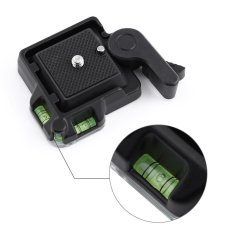 Qr40 Adaptor Rilis Cepat Dua Arah Tingkat Tripod Adaptor Penjepit dengan Dua Asuransi Ganda Tombol-Internasional