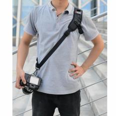 CEPAT Cepat Kamera Selempang Bahu Tunggal Tali Hitam untuk Canon DSLR EOS 6D 70D 760D 750D 700D 650D 600D 1300D 1200D 100D 1100D-Intl