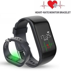 R1 Smart Bracelet Heart Rate Monitor Band Pedometer Sports ActivityTracker Monitor Fitness Watch Wristband - intl