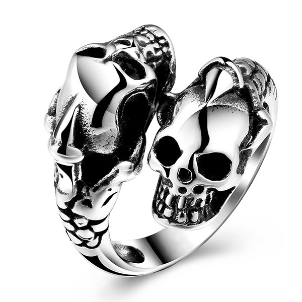 R179 Unik Bintang Selebriti Pria Gaya Cincin Tengkorak-Intl