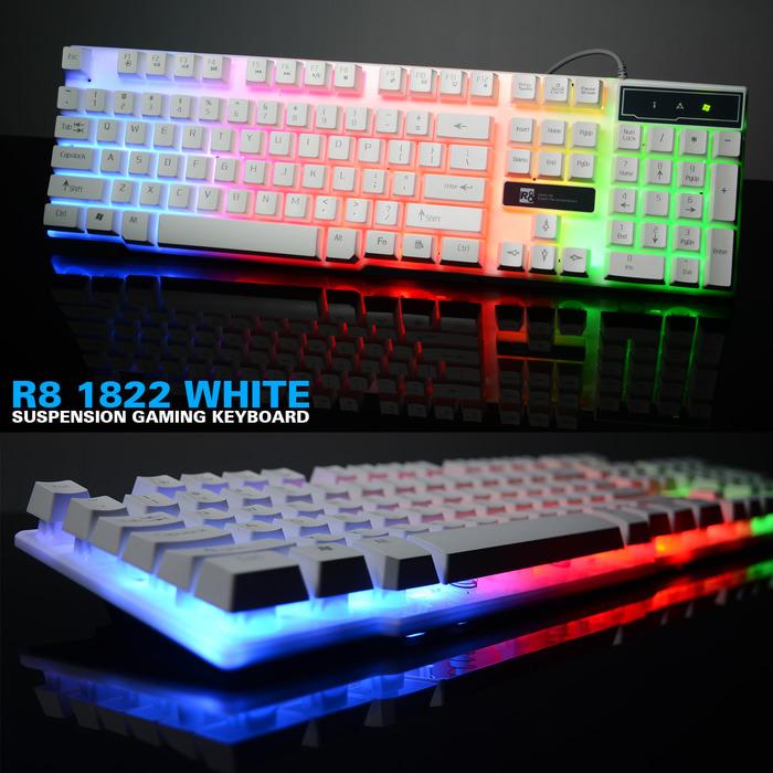 R8 1822 Bakclight Gaming Keyboard - Black