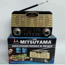 Radio AM FM Mitsuyama Speaker Mp3 Usb Memory Card Slot Rodja