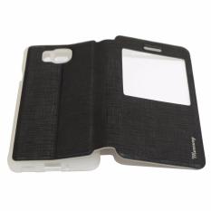 Rainbow Flipcover For Samsung Galaxy Alpha SM-G850 View Flipshell / Sarung Case / Cover Handphone - Hitam