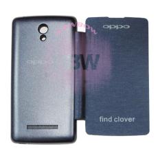 Rainbow Oppo Find Clover R815 Flip Cover / Leather Case / Sarung Handphone / Sarung Case / Flipcover Oppo R815 / Sarung Oppo - Biru Tua