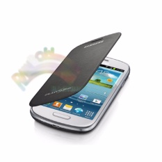 Rainbow Samsung Galaxy Fame Lite Duos S6792L Flip Cover Leather Faux Front & Plastik Back cover / Leather Case / Case HP / Casing Samsung - Hitam