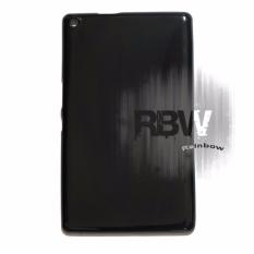 Rainbow Silikon Asus ZenPad Z380CG 8.0 inch / Jelly Case ZenPad Z380CG / SoftCase Ultrathin Asus Zenpad Z380CG / Silikon Casing ZenPad Z380CG / Silicone Case Hp / Sarung Tab Asus - Hitam Glossy