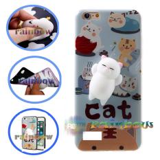 Rainbow SQUISHY Case Oppo Neo 7 A33 Squishy Naughty Cat / Custom Case Squeeze Oppo Neo7 / Case Silikon 3D Squishy Oppo A33 / Silicone 4D Boneka / Case Unik / Casing Oppo - Kucing Tetangga