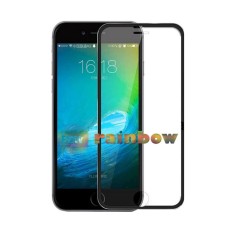 Rainbow Tempered Glass Ring Warna iPhone 6 Black / iPhone 6G / iPhone 6S / Temper Besi iPhone6 Hitam / Temper Glass iPhone 6 4,7 inch / Pelindung Layar Hp / Tempered Glass Colors Iphone 6 - Ring Black