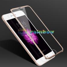 Rainbow Tempered Glass Ring Warna iPhone 6 Rose Gold / iPhone 6G / iPhone 6S / Temper Besi iPhone6 Rose Gold / Temper Glass iPhone 6 4,7 inch / Pelindung Layar Hp / Tempered Glass Colors Iphone 6 - Ring Rose Gold
