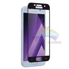 Rainbow Tempered Glass Samsung Galaxy A5 2017 A520 Temper Full Black Coverage / Anti Gores Kaca 9H / Screen Protector / Pelindung Layar / Temper Glass Samsung A5 2017 (Depan Only) - Hitam