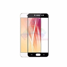 Rainbow Tempered Glass Vivo V5 Lite Temper Full Black Screen Coverage / Anti Gores Kaca 9H / Screen Protector / Pelindung Layar / Temper Glass Vivo V5 Lite (Depan Only) - Hitam