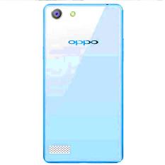 Rainbow Ultrathin Jelly Case Oppo Neo 7 A33 Blue Luxury Soft Case Anti Jamur Air Case 0.3mm / Silicone Oppo A33 / Softshell Silikon Case Hp - Transparant Biru