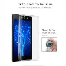 Rainbow Ultrathin Jelly Case Sony Xperia M5 Clear Soft Case Sony M5 Anti Jamur Air Case 0.3mm / Silicone / Softshell Silikon Case Hp / Casing Sony - Transparant