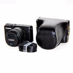 Rajawali Leather Case For Canon EOS M10 Kit 15-45mm - Hitam