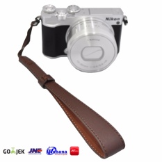 Rajawali Leather Wrist Strap For Camera-DSLR-Mirrorless-Pocket- Canon EOS M10-Nikon J5-Sony A5000-A6000- Coklat