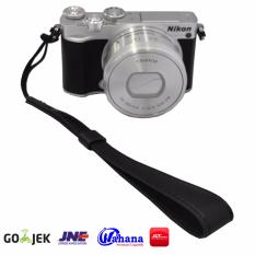 Rajawali Leather Wrist Strap For Camera-DSLR-Mirrorless-Pocket- Canon EOS M10-Nikon J5-Sony A5000-A6000- Hitam