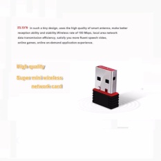 Ralink RT5370 802.11n 150 Mbps LAN Nirkabel Penerima Satelit Wifi Driver Adaptor USB untuk IPTV/PC (Hitam) -Intl