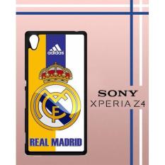 Real Madrid Logo Q0049 Casing Custom Hardcase Hp Sony Xperia Z4 Case Cover PP4V