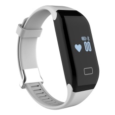 Reautiful Fitness Tracker dengan Heart Rate Monitor Aktivitas Watch Langkah Berjalan Sleep Counter Wireless Gelang Pedometer Pelacakan Olahraga Sweatproof Sports Gelang untuk Android dan IOS Ungu-Intl