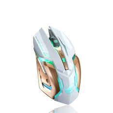 Isi Ulang T1 Wireless Silent LED Backlit USB Optical Ergonomis Gaming Mouse-Internasional
