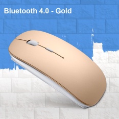 Isi Ulang V4.0 Bluetooth Mouse untuk Macbook Air/pro Max OS X Optical Gaming Mouse Super Bisu Mouse Sem Fio Silver-Intl