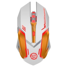 Rechargeable Wireless Gaming Mouse 7-warna Backlit Nafas Kenyamanan Gamer Mice untuk Komputer Desktop Laptop NoteBook PC-Intl