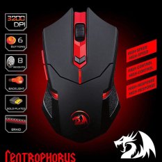 Redragon M601 CENTROPHORUS-3200 DPI Mouse Gaming untuk PC 6 Tombol Berat Tuning