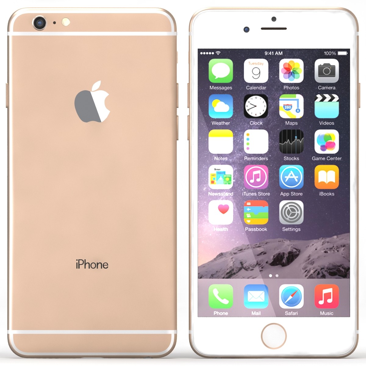 Apple iPhone 6 -  64GB - Gold - Free Tempred Glass