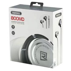 Remax 800MD Iron Ring Stereo Noise Reduction Mobile Phone Earphone For iphone For Samsung & Android