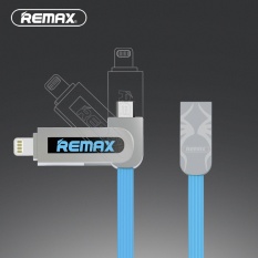 REMAX Armor 2 In 1 Jalur Data untuk Lightning & Micro USB 2.1A Muatan Cepat Saat Ini untuk IPhone 5 6 7/Android Ponsel-Intl