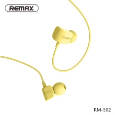 Remax RM-502 Musik Stereo Penyumbat Telinga 3.5 Mm Di Telinga HIFI Bas Earphone Kebisingan