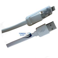 Remax Transformer Cable, Kabel iPhone / Micro USB ke USB, Ori