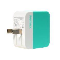 Remax Wall Charger For AsusZenfone/Xiaomi/Samsung/Lenovo/Iphone/Blackberry/Sony/Oppo/Advance/Vivo/Acer/Nokia Dual USB 3.1amp Kepala Charger Adapter - Hijau