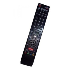 Diganti Remote Control Kompatibel untuk Sharp LC-60C7450 RRMCGA935WJSA LC52C6400U LC40LE830U LC40LE810UN LC52LE920 LC52LE925UN AQUOS LED LCD HD TV dengan NETFLIX 3D Tombol-Internasional