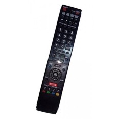 Diganti Remote Control Kompatibel untuk Sharp LC70LE745U LC-70LE650U LC-60LE830U LC70LE835 LC60LE830 AQUOS LED LCD HD TV dengan NETFLIX 3D Tombol -Intl
