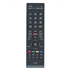 Replacement CT-8037 Remote Control for Toshiba LCD LED TV Models 40L3400, 40L3400U, 40L3400UC, 50L3400, 50L3400U, 50L3400UC, 58L5400U, 65L5400U, 58L5400, 58L5400UC, 65L5400, 65L5400UC