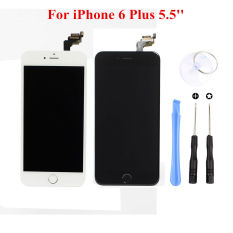 Pengganti IPhone 6 Plus 5,5 Inci LCD Touch Tampilan Layar Digitizer (putih)