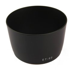 Penggantian Lensa Hood untuk Canon EF-S 55-250mm F/4-5.6 IS ET-60 ET60 600D (hitam)