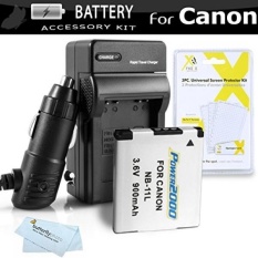 Penggantian NB-11L Baterai dan Charger Kit untuk Canon PowerShot ELPH 180, ELPH 190 IS, ELPH 150 ADALAH, 340 HS, SX400 IS, ELPH 170 IS, ELPH 160, SX410 ADALAH, SX420 ADALAH, ELPH 350 HS, ELPH 360 HS Kamera Digital-Internasional