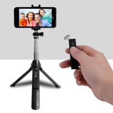 Retractable Lengan 270˚ Berputar Selfie Tiang Bluetooth Remote Shutter Self-timer Monopod Mini Tripod untuk Smartphone Cellphone Sport Motion Kamera