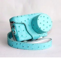 Retro Leather Camera case bag Grip strap for Samsung NX Mini with9-27mm Lens