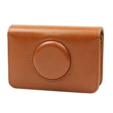 Retro PU Leather Outdoor Carrying Case Kehidupan Sehari-hari Tahan Air Shock-proof Dekompresi Anti-Scratch Travel Cover Tas Penyimpanan untuk Polaroid Snap Touch Model Kamera-Intl