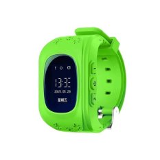 Retro Q50 (Malaysia OLED Versi) Jam Tangan Pintar Gpsanti-Lostkid Tracker dukungan Kartu SIM Lokal & GPS Fungsi (Green)-Intl