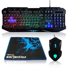 Rexus Gaming Combo Keyboard Mouse - Warfaction VR1 With MousePad
