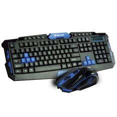 Rexus Keyboard + Mouse Wireless VR2 Multimedia Gaming 6D Warfaction - Hitam