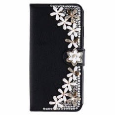 Berlian Imitasi Wanita Dompet Sarung untuk Nokia 3 Telepon Case Mewah Lipat PU Kulit Case Tas-Internasional