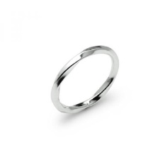 River Island Jewelry - 925 Sterling Silver Light WeightTwistedWedding Band Ring - intl