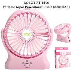 Robot Power Bank / Powerbank RT-BF06 2000mAh Portable Kipas Angin Mini Fan