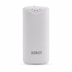 Robot Power Bank RT5700 5200mAh By Vivan Dual Output - Putih
